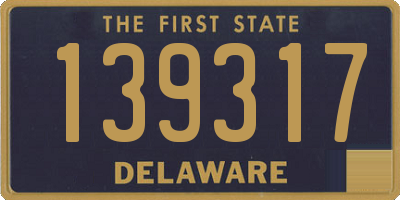 DE license plate 139317