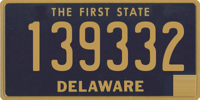 DE license plate 139332