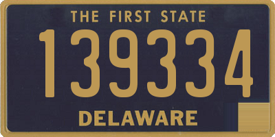 DE license plate 139334