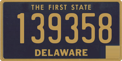 DE license plate 139358