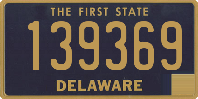 DE license plate 139369