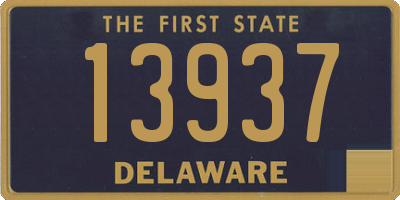 DE license plate 13937