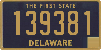 DE license plate 139381