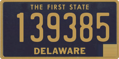 DE license plate 139385