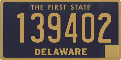 DE license plate 139402