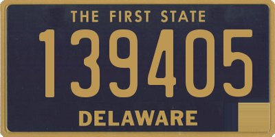 DE license plate 139405