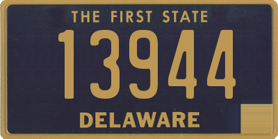 DE license plate 13944