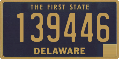 DE license plate 139446