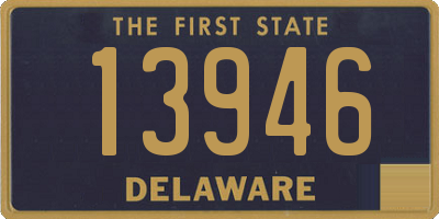 DE license plate 13946