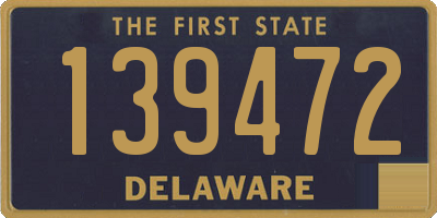 DE license plate 139472