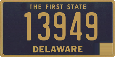 DE license plate 13949