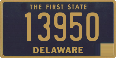 DE license plate 13950
