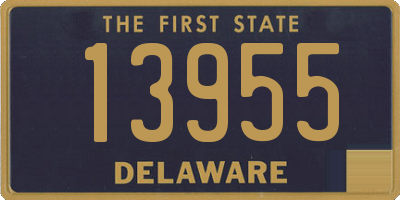 DE license plate 13955