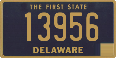 DE license plate 13956