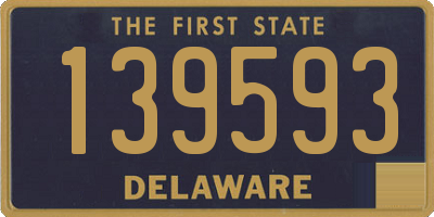 DE license plate 139593