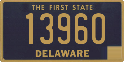 DE license plate 13960