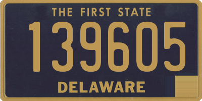 DE license plate 139605