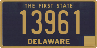 DE license plate 13961