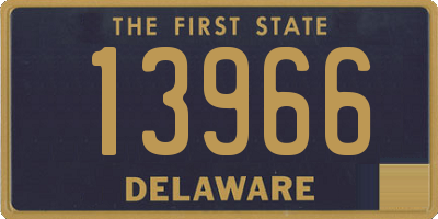 DE license plate 13966