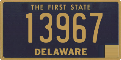 DE license plate 13967