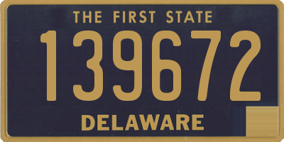 DE license plate 139672