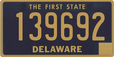 DE license plate 139692