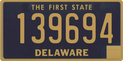 DE license plate 139694