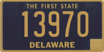 DE license plate 13970