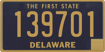 DE license plate 139701