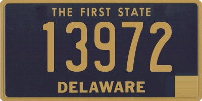 DE license plate 13972