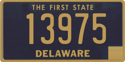 DE license plate 13975