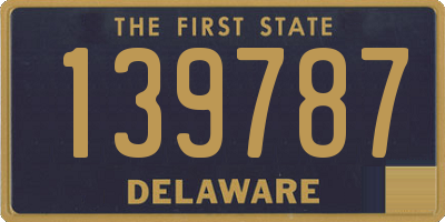 DE license plate 139787