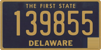 DE license plate 139855