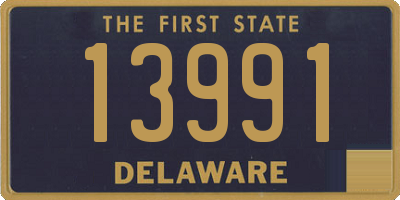 DE license plate 13991