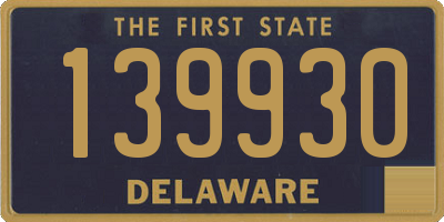 DE license plate 139930