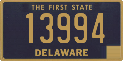 DE license plate 13994