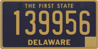 DE license plate 139956