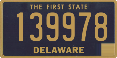 DE license plate 139978