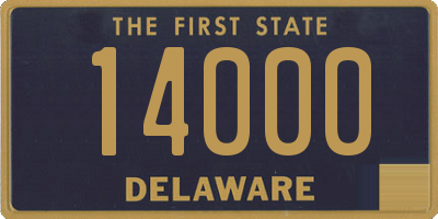 DE license plate 14000