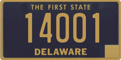 DE license plate 14001