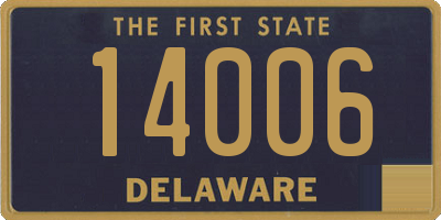 DE license plate 14006