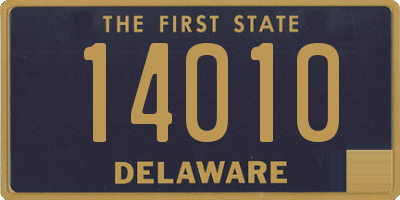 DE license plate 14010