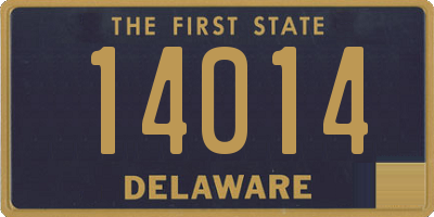 DE license plate 14014