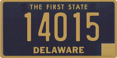 DE license plate 14015