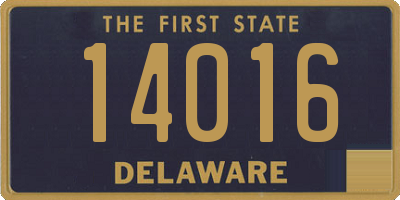 DE license plate 14016