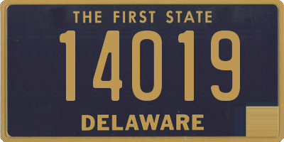 DE license plate 14019