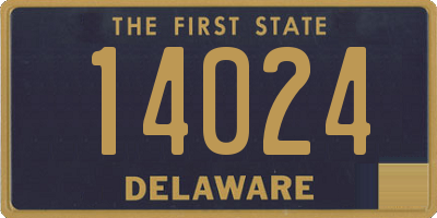 DE license plate 14024