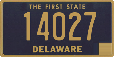 DE license plate 14027