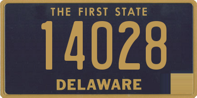 DE license plate 14028