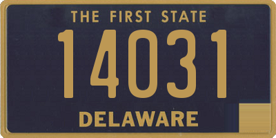 DE license plate 14031